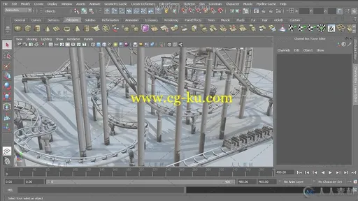 Maya游乐场完整建模视频教程的图片4