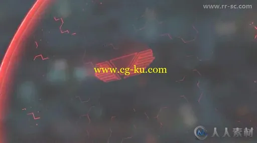 震撼未来科技能源发射冲击波标志展示Logo演绎AE模板 Videohive Futuristic Ener的图片3