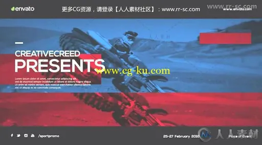 炫酷信号干扰故障效果运动片头视频包装AE模版 Videohive Sport Glitch Promo 1428的图片3