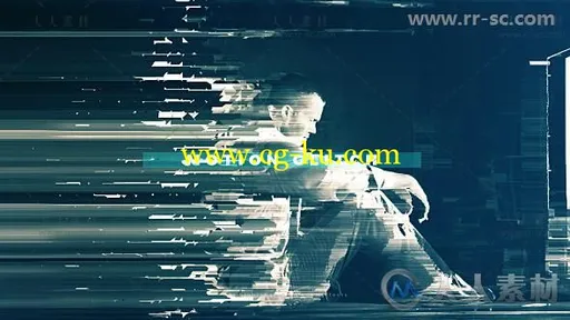 炫酷像素拉伸分离视差失真效果影视片头视频包装AE模版 Videohive Fast Motion Gl的图片3