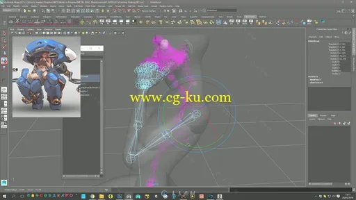 Maya机甲女战士建模大师级视频教程第一季 GUMROAD METALX8 PART1 HARDSURFACE MECH的图片15