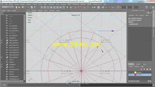 Maya制作小茅屋水井游戏场景视频教程的图片4