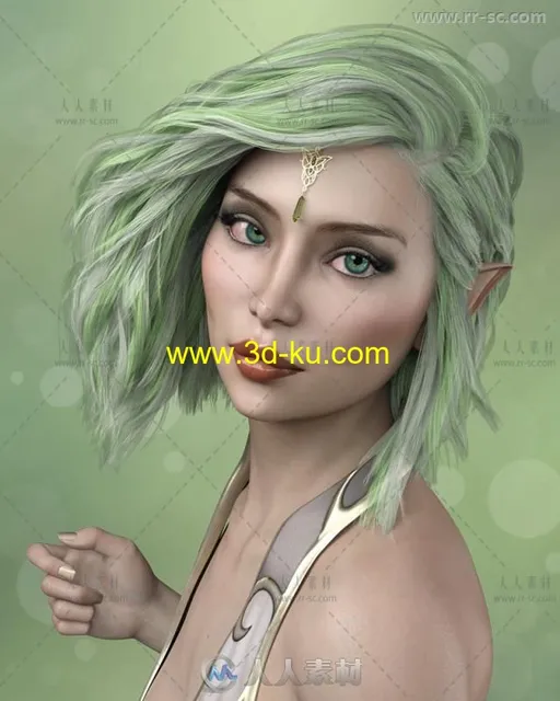 潇洒可爱苗条的女性童话角色3D模型合辑的图片1