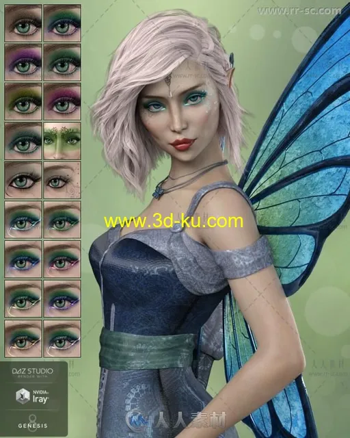 潇洒可爱苗条的女性童话角色3D模型合辑的图片3