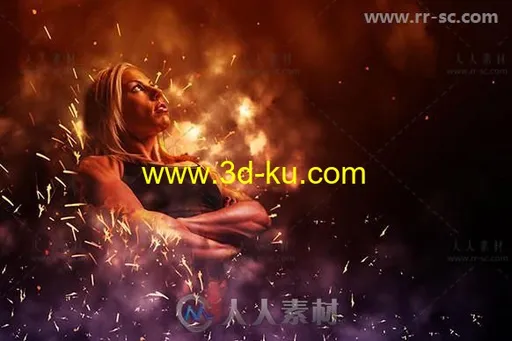 Gif动画震撼火花飞溅艺术特效PS动作的图片3