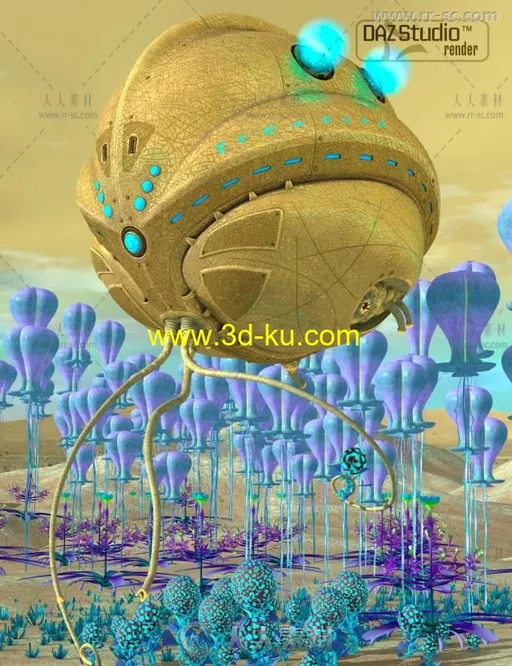 外星人收藏家强大的机器人3D模型合辑的图片2