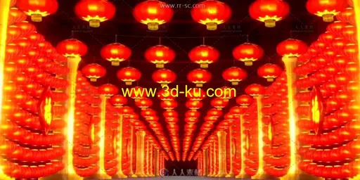 喜庆金丝线条变换丰收中国结视频素材的图片2