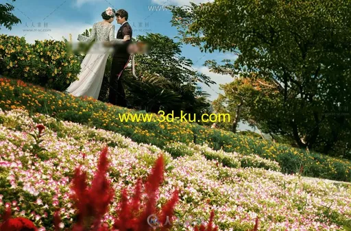 4D分层实景婚纱PSD模板《天之恒》的图片1