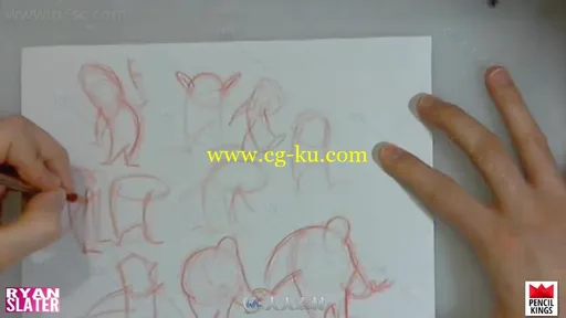 2D传统角色动画纸张绘制运动形态视频教程的图片2
