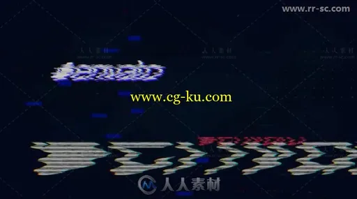 数字信号失真故障效果标志展示Logo演绎AE模板 Videohive Glitch Logo 19917324的图片1