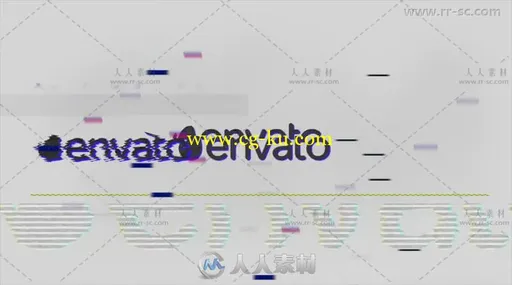 数字信号失真故障效果标志展示Logo演绎AE模板 Videohive Glitch Logo 19917324的图片2