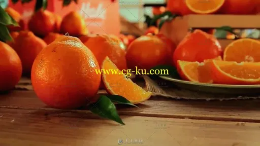 鲜橙种植果园黄金果肉高清实拍宣传片视频素材的图片1