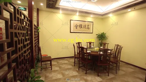 中式餐厅美味生活餐馆美食包房高清实拍视频素材的图片1