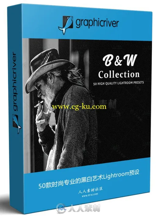 50款时尚专业的黑白艺术Lightroom预设的图片1