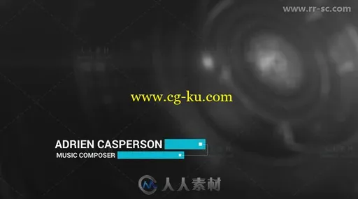 15款优雅科技感企业文字字幕标题排版动画AE模板的图片2