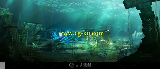中国风场景古代建筑道具游戏美术原画素材的图片1