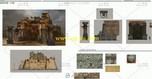 中国风场景古代建筑道具游戏美术原画素材的图片7