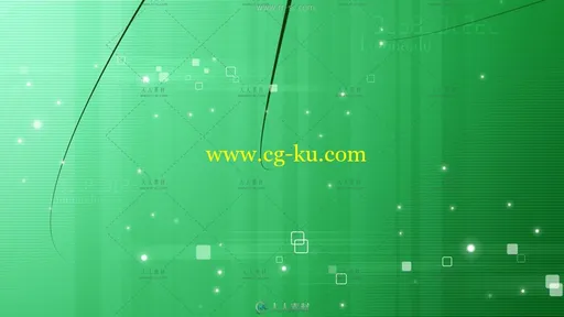 38组绿色科技线条粒子背景视频素材的图片2