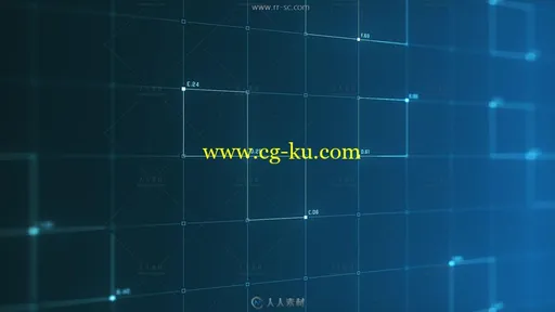 36组方格数据三维全息模块背景视频素材的图片3