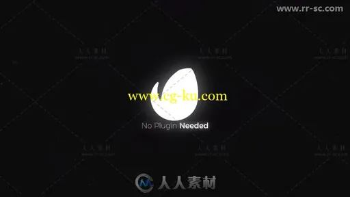 美丽炫彩粒子光束旋转围绕标志展示Logo演绎AE模板的图片2