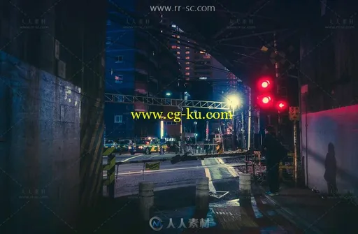 日本城市街道场景摄影美术原画素材的图片1