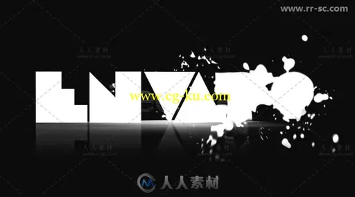 创意牛奶液体流动浇筑成字标志展示Logo演绎AE模板的图片2