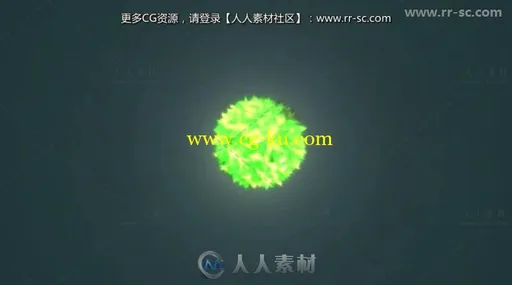 创意叶子汇聚爆炸标志展示Logo演绎AE模板的图片1