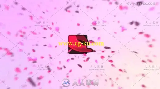 创意叶子汇聚爆炸标志展示Logo演绎AE模板的图片3