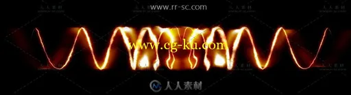 黄色光线形成的弹簧动态背景视频素材（带通道）的图片1