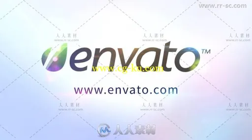 创意扁平化图形排版汇聚标志展示Logo演绎AE模板的图片1