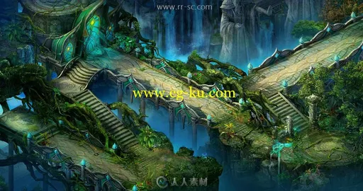 欧式写实游戏美术场景原画素材的图片1