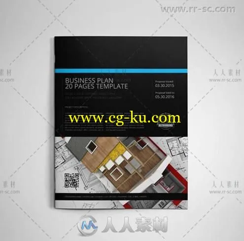 20页现代商业计划书indesign排版模板的图片1