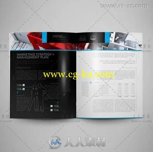 20页现代商业计划书indesign排版模板的图片2