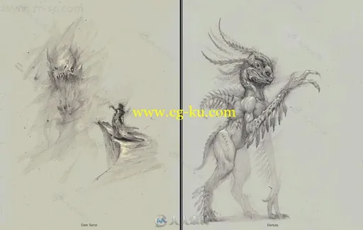 欧美专业概念设计画师原画插画草图书籍的图片6
