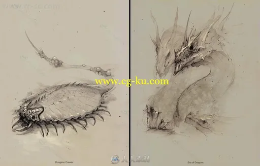 欧美专业概念设计画师原画插画草图书籍的图片7