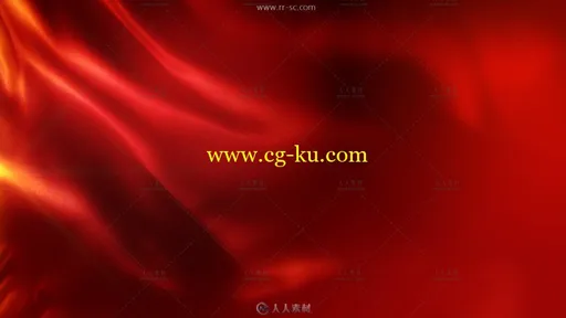 3组红色绸布飘动金色雪花流动圣诞节背景视频素材的图片2