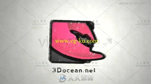 创意墨迹绘画涂抹标志展示Logo演绎AE模板的图片2