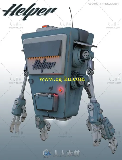 未来人们科技助手机器人3D模型合辑的图片3