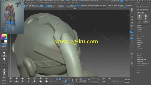 Zbrush超经典游戏角色概念设计完整实例制作视频教程的图片12