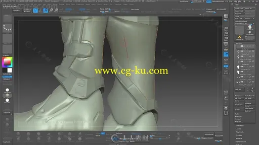 Zbrush超经典游戏角色概念设计完整实例制作视频教程的图片22