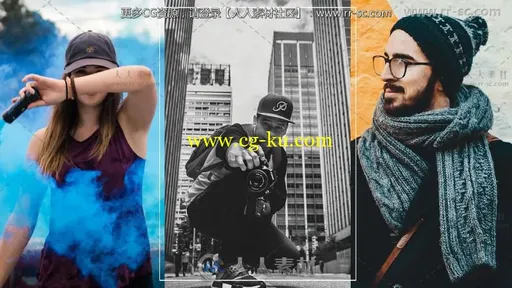 屏幕画面分割产品促销动感片头视频包装AE模板的图片3