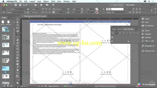 InDesign CC编辑工具使用技巧视频教程的图片3