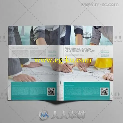 迷你商业计划A4手册indesign排版模板的图片2