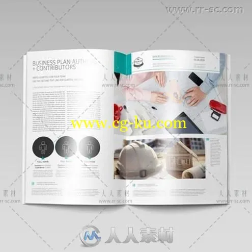迷你商业计划A4手册indesign排版模板的图片3