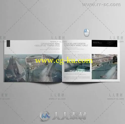 建筑风景组合小册子indesign排版模板的图片3