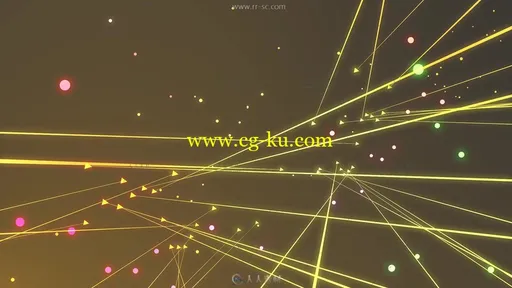 金色光线粒子绚丽背景高清视频视频的图片2