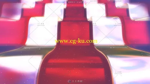 42组时尚炫酷色彩波浪线条水墨动态背景视频素材的图片1
