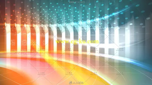 42组时尚炫酷色彩波浪线条水墨动态背景视频素材的图片2