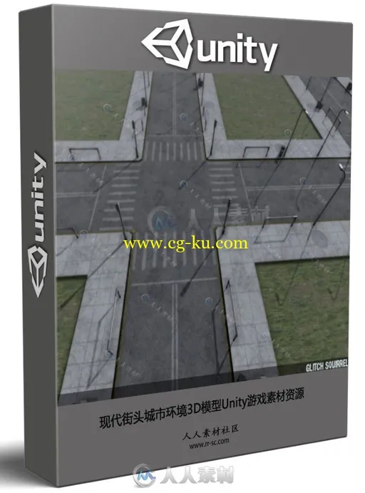 现代街头城市环境3D模型Unity游戏素材资源的图片1