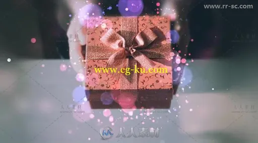 唯美粒子闪闪发光特效照片展示工具包AE模板的图片3